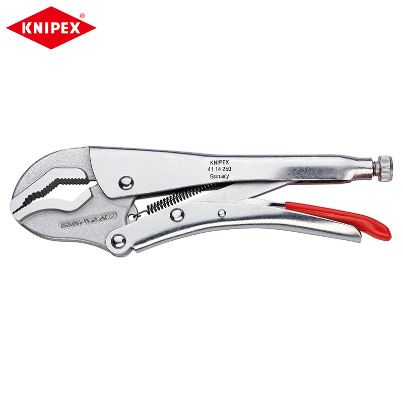 KNIPEX Мощные плоскогубцы, 250 мм, двойная призматическая губка, круглый профиль, плоскогубцы, сверхмощные плоскогубцы, нажимные клещи 41 14 250