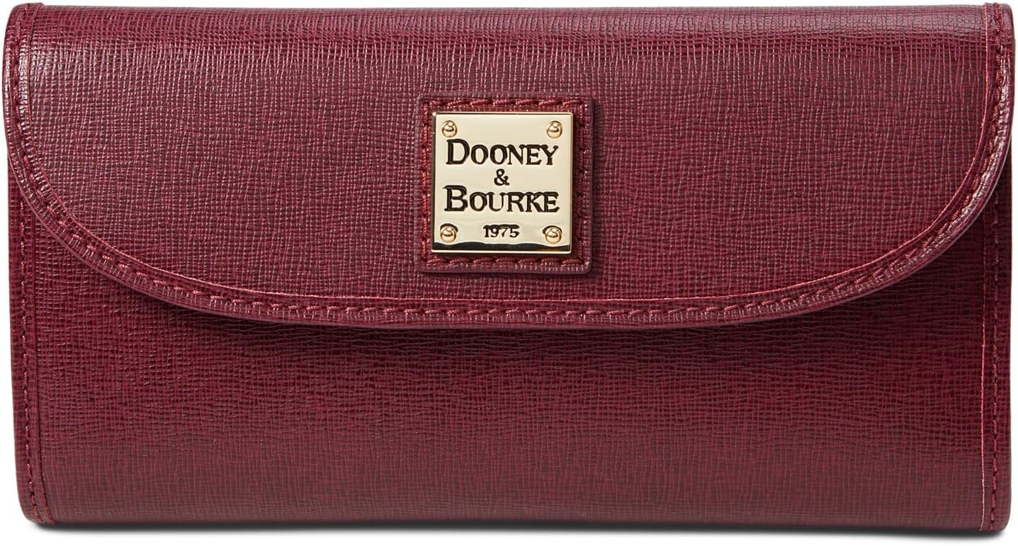 

Континентальный клатч сафьяно Dooney & Bourke, цвет Cranberry