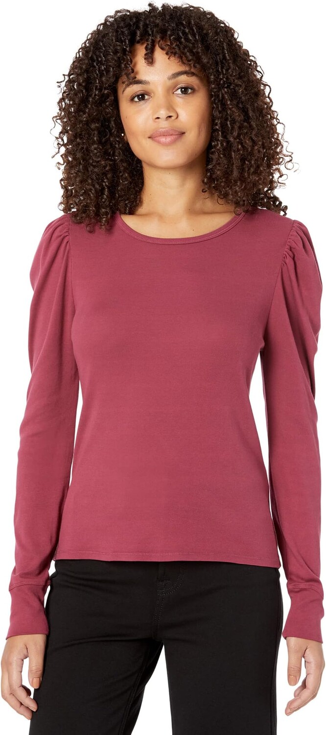 

Футболка Ingrid 1X1 в рубчик с длинными рукавами Splendid, цвет Mulberry