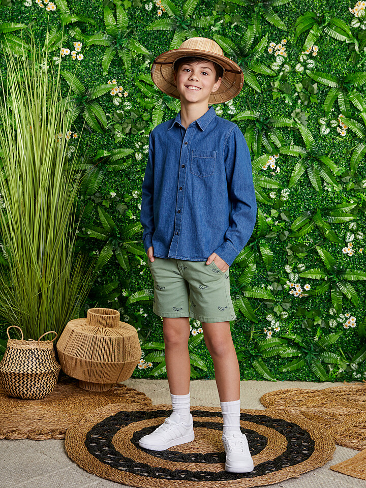 

Рубашка lamino Jeans, синий