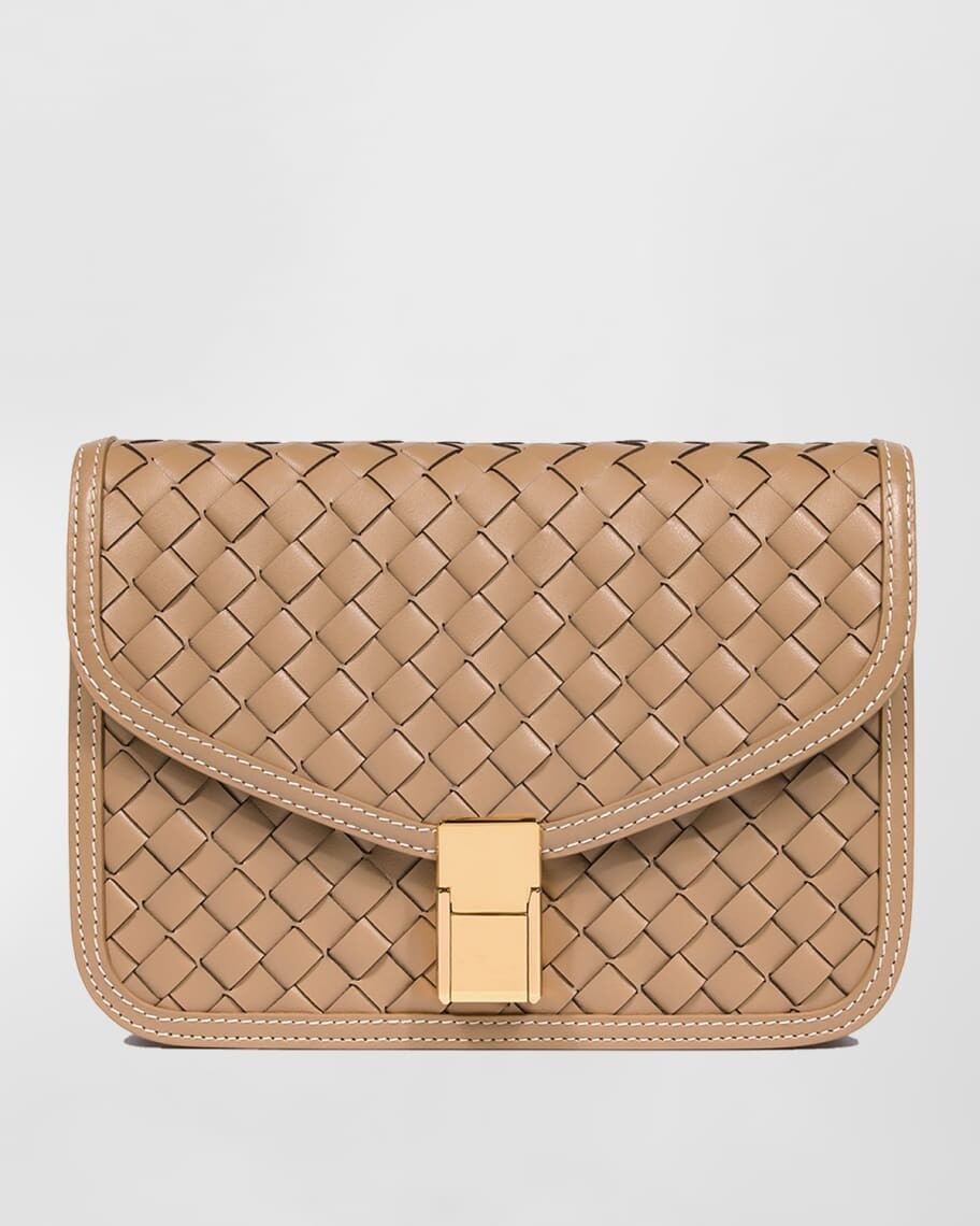 

Сумка через плечо из плетеной кожи June Saddle Marina Raphael