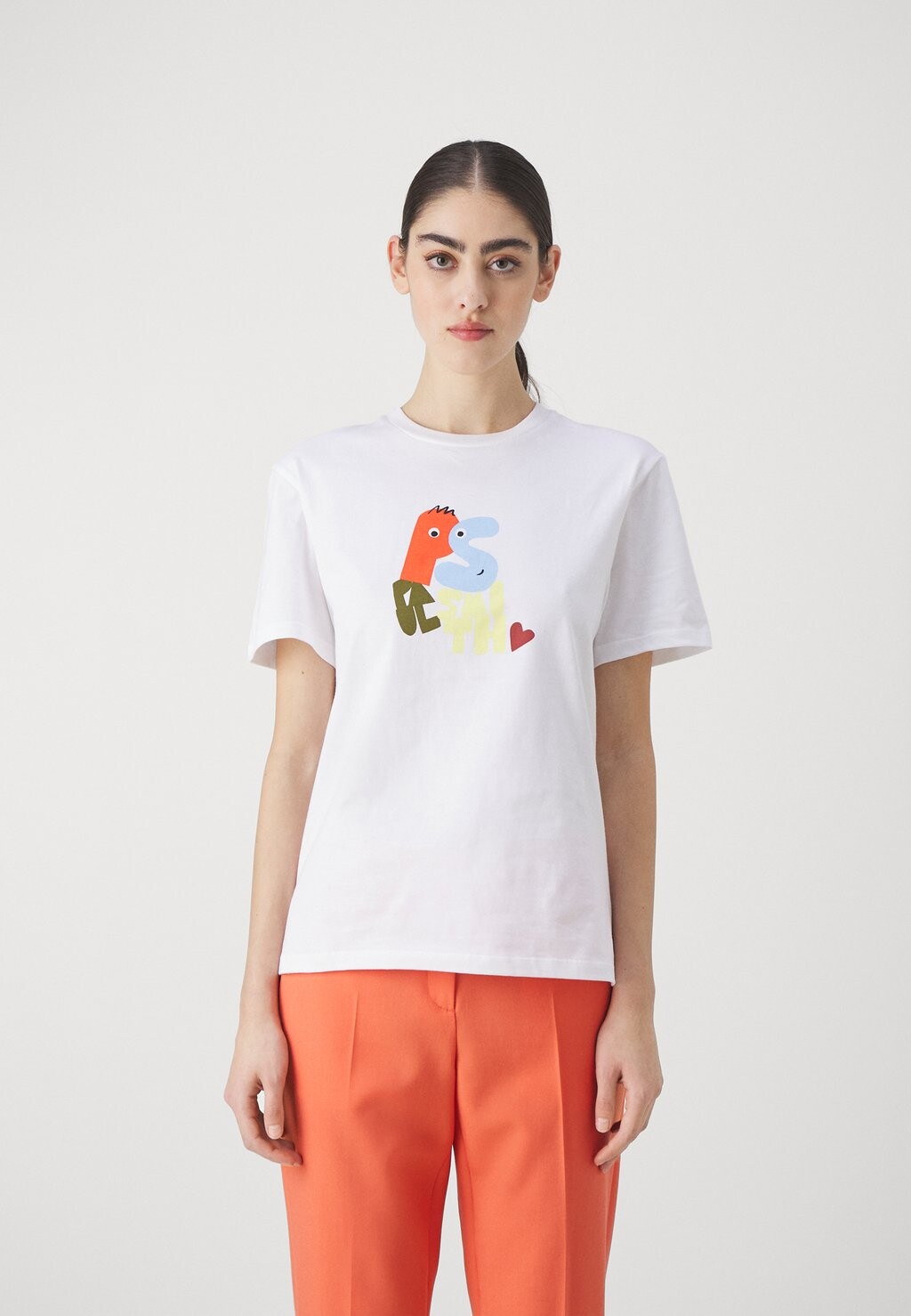 

Футболка с принтом WOMENS FACE PS Paul Smith, белый