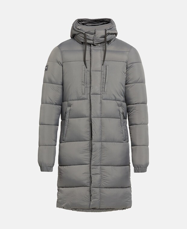

Стеганое пальто Superdry, антрацит