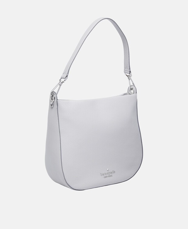 

Кожаная сумка через плечо Kate Spade, серый