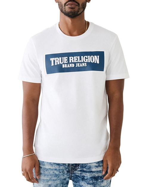 

Футболка с коротким рукавом и тисненым логотипом True Religion, цвет White