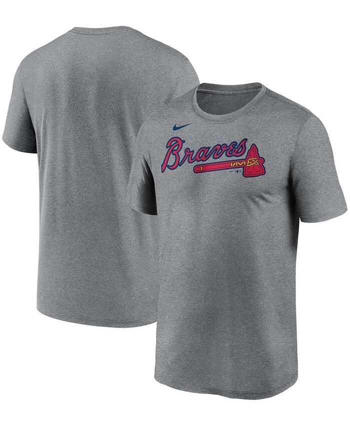 

Мужская серая футболка Atlanta Braves Wordmark Legend Nike, серый