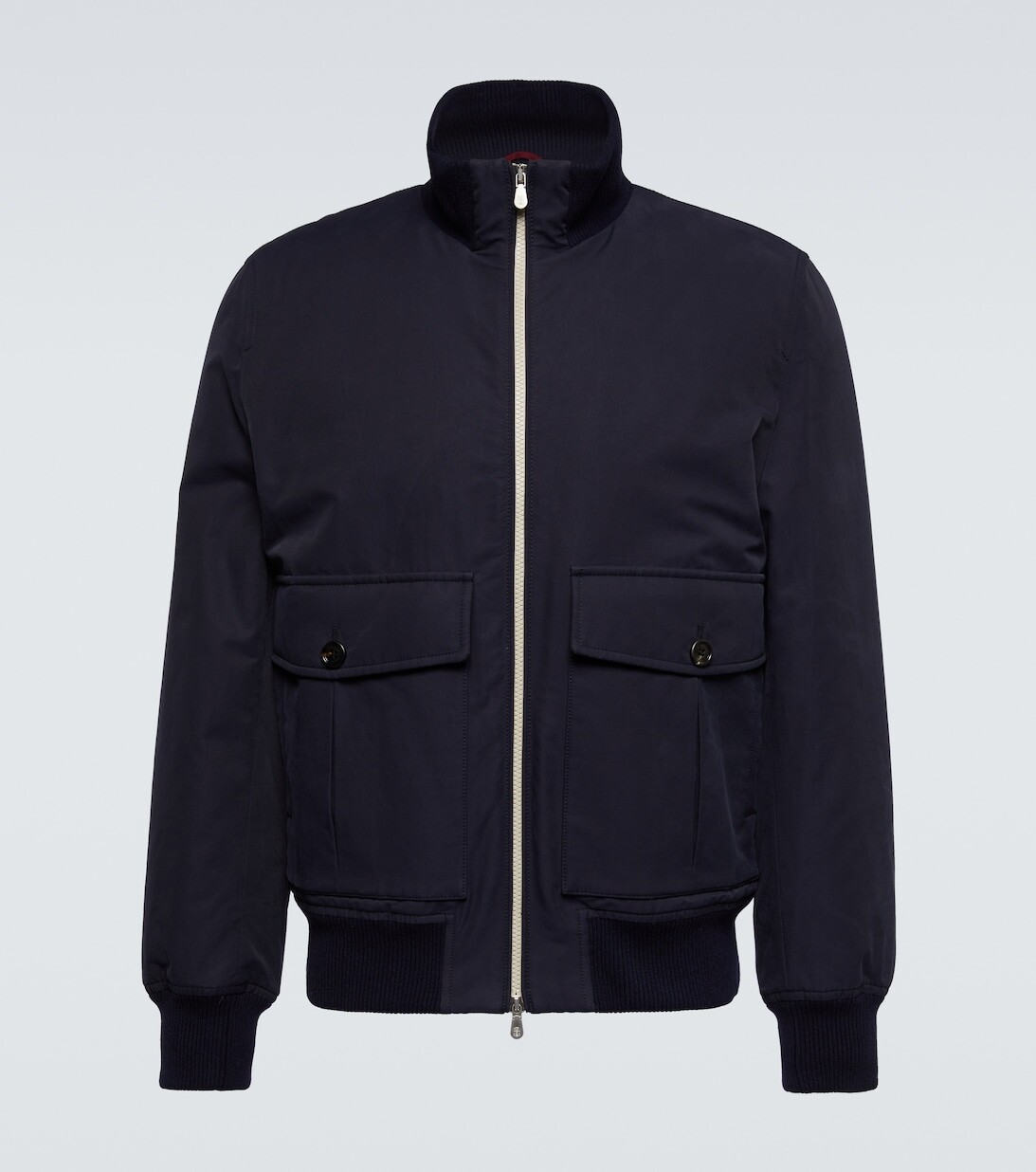 

Куртка из смесового хлопка Brunello Cucinelli, синий