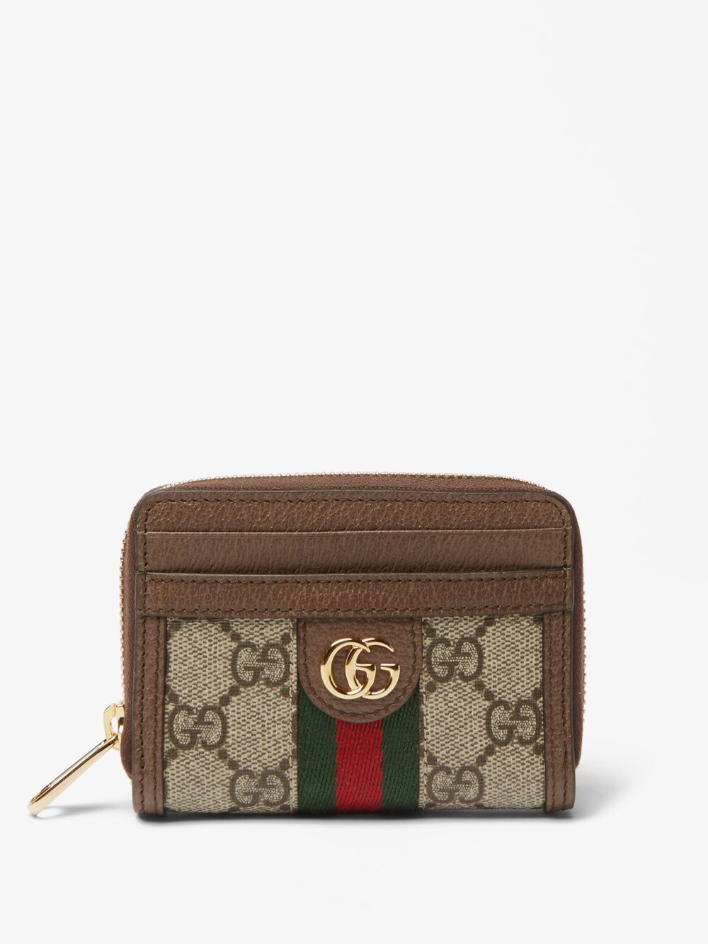 

Кошелек ophidia gg-supreme на молнии Gucci, бежевый