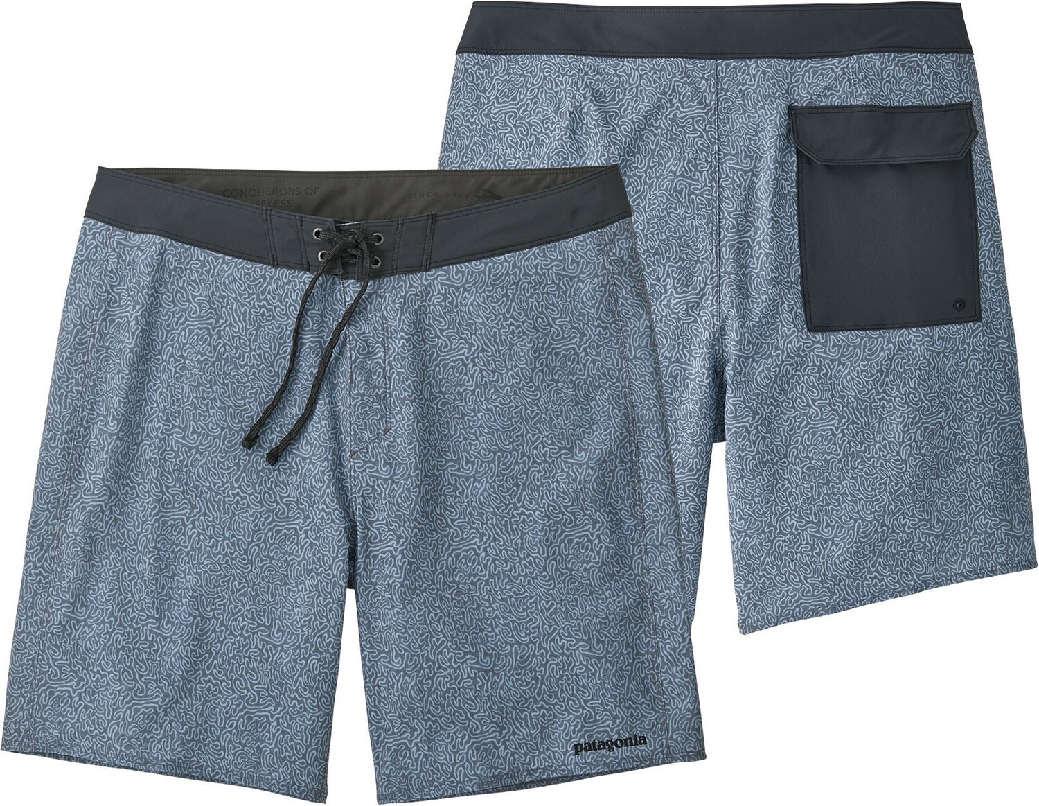 

Шорты для доски Hydropeak — мужские, внешний шов 18 дюймов Patagonia, серый