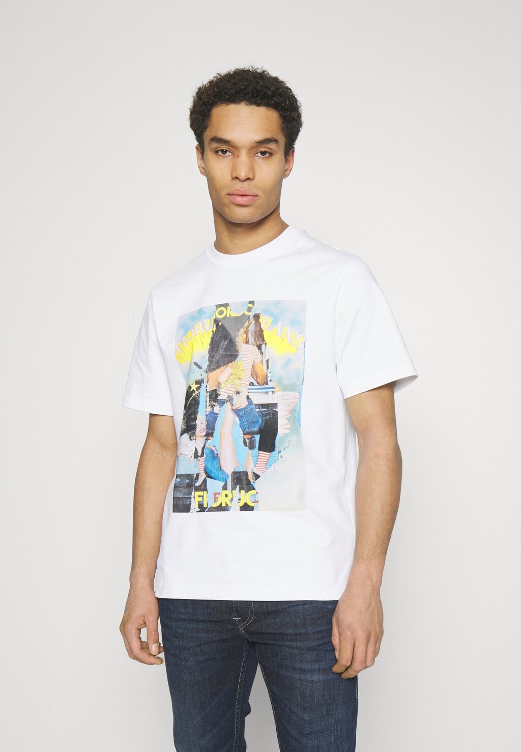 

Футболка с принтом Fiorucci, белый