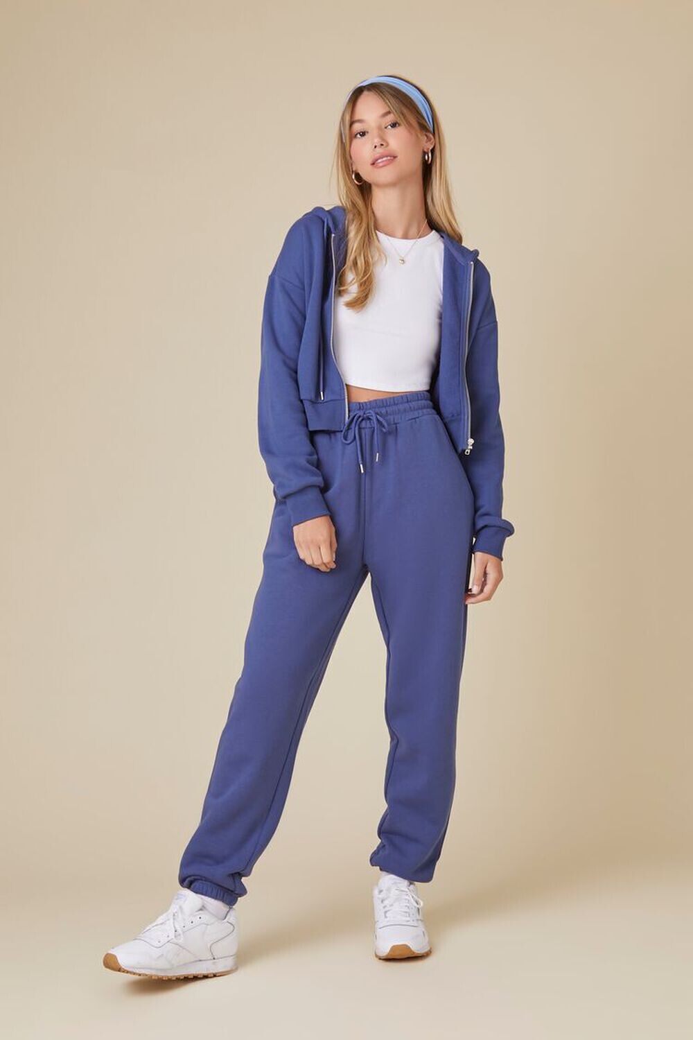 

Униформные флисовые джоггеры на шнурке Forever 21, нави