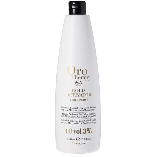 

Шампунь Activador De Tinte Fanola Oro Therapy 24K 30 Vol Fanola, 1000 мл