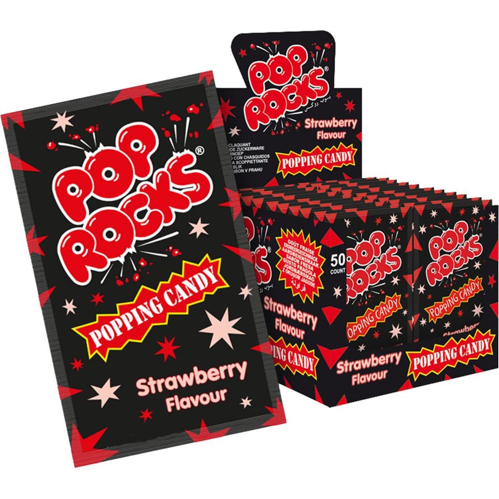 

Pop Rocks Strawberry 50 штук в витрине хрустящие кондитерские изделия Tri D'Aix