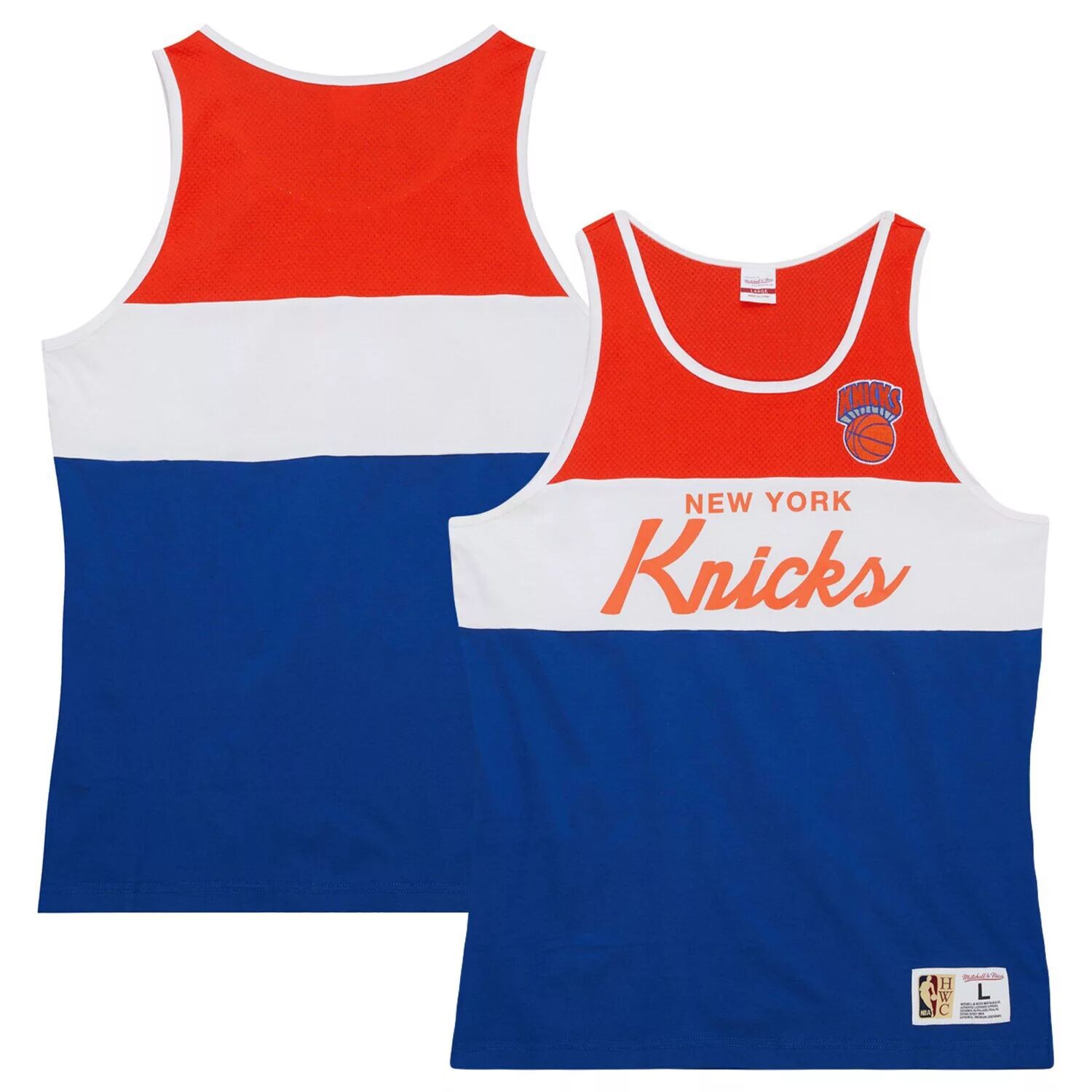 

Мужская майка Mitchell & Ness Royal New York Knicks со специальным рисунком