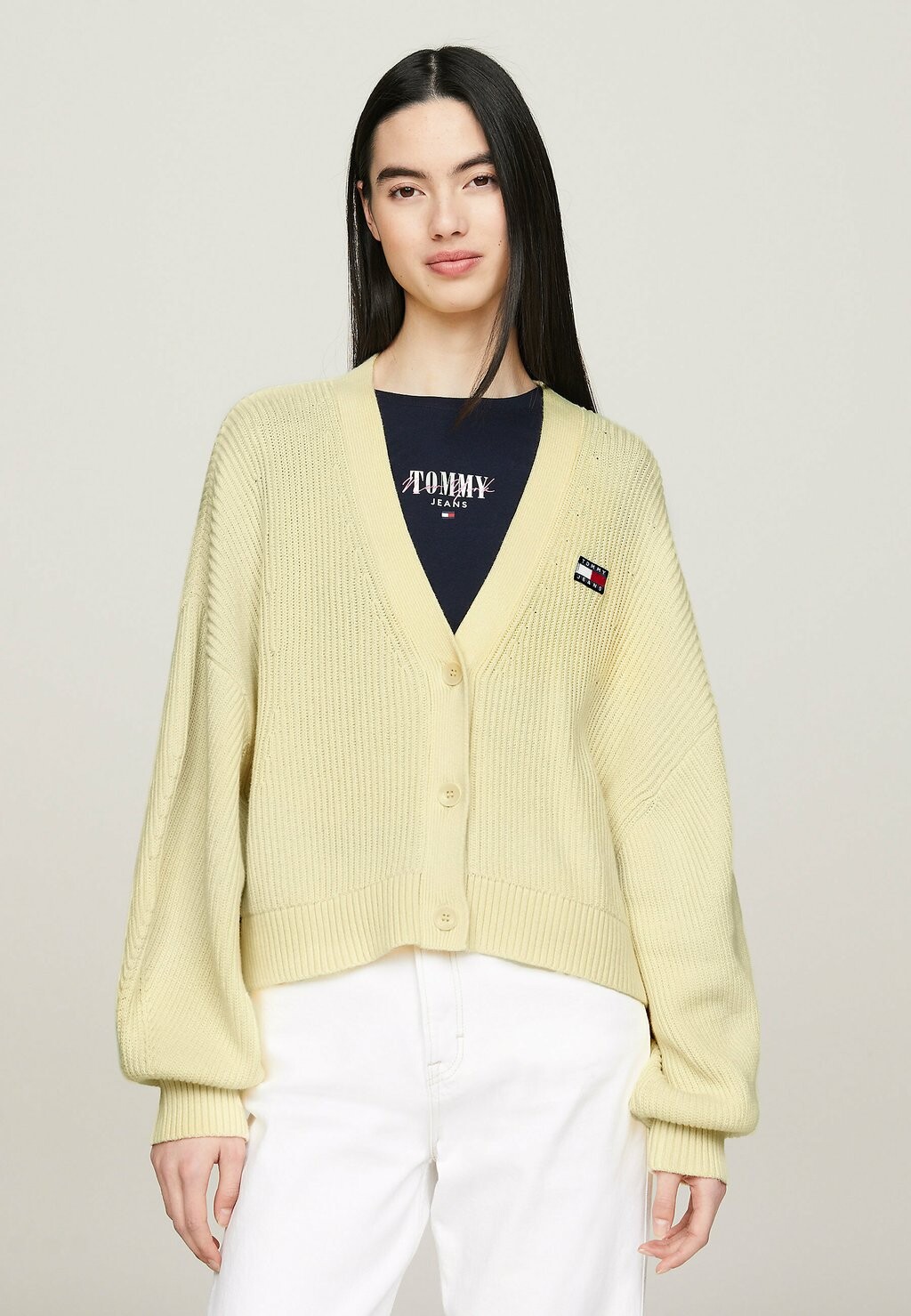 

Кардиган ESSENTIAL BADGE Tommy Jeans, светло-желтый
