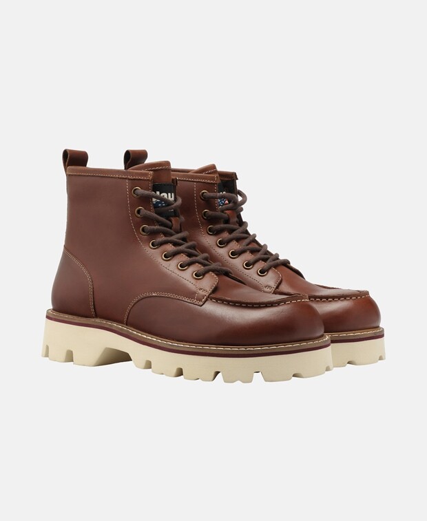 

Ботинки на шнуровке Blauer USA, коньяк