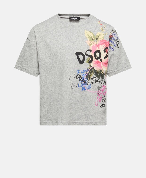 

Футболка Dsquared2, светло-серый