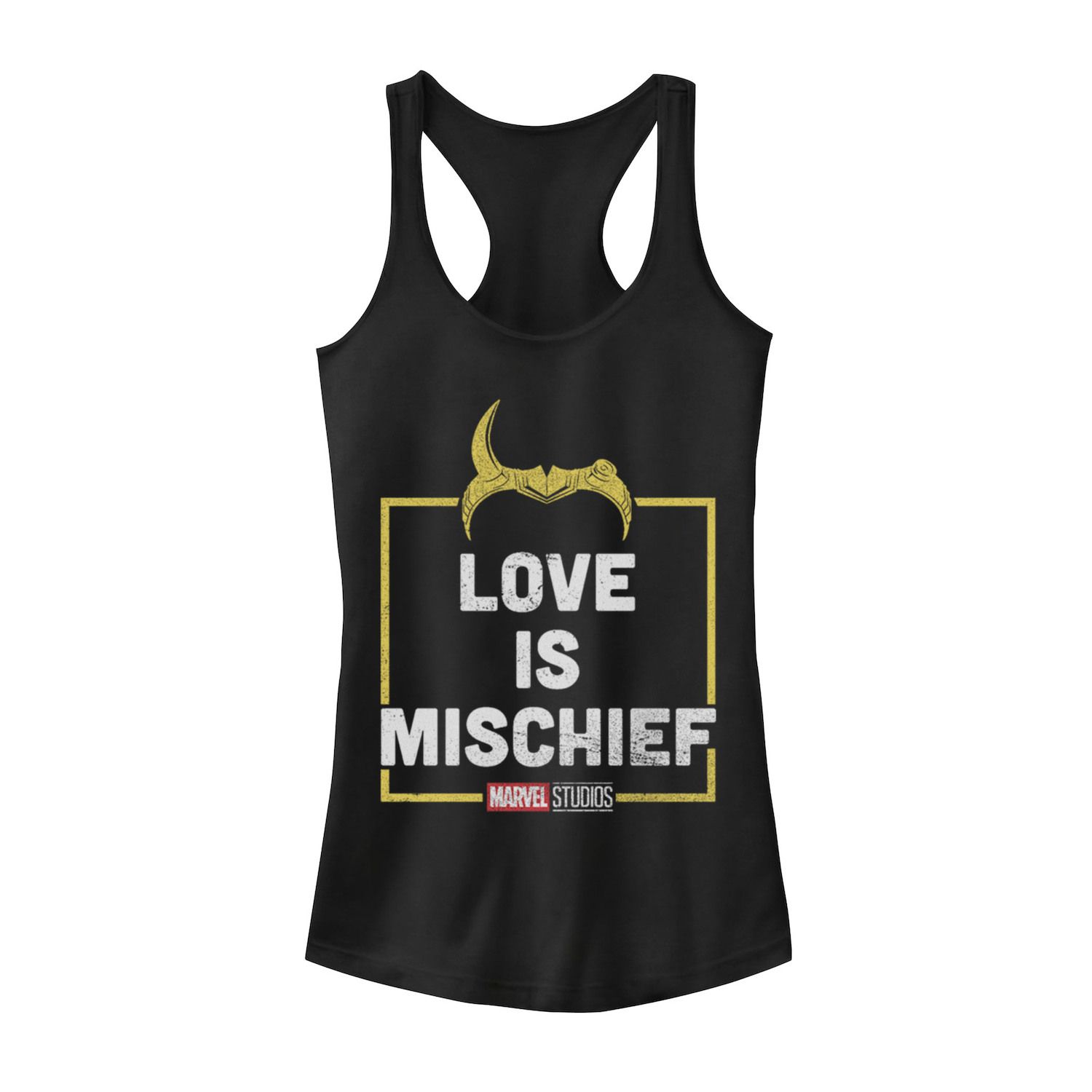 

Юниорский танк Marvel Loki Love Is Mischief Tank Licensed Character, черный