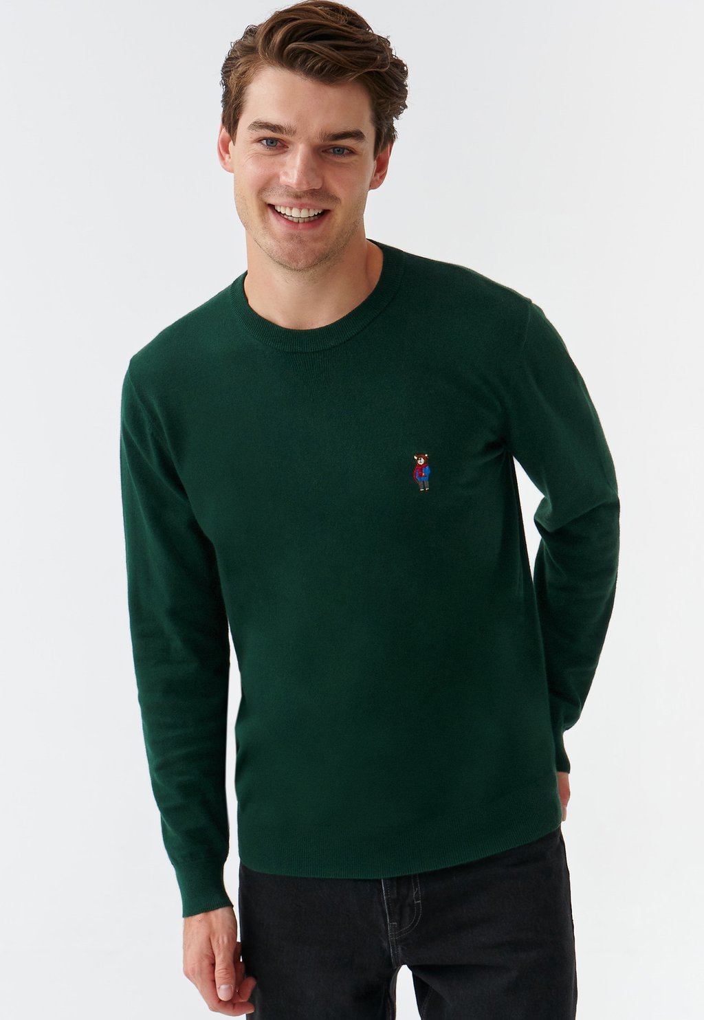 Вязаный свитер JACK TATUUM, цвет green фото
