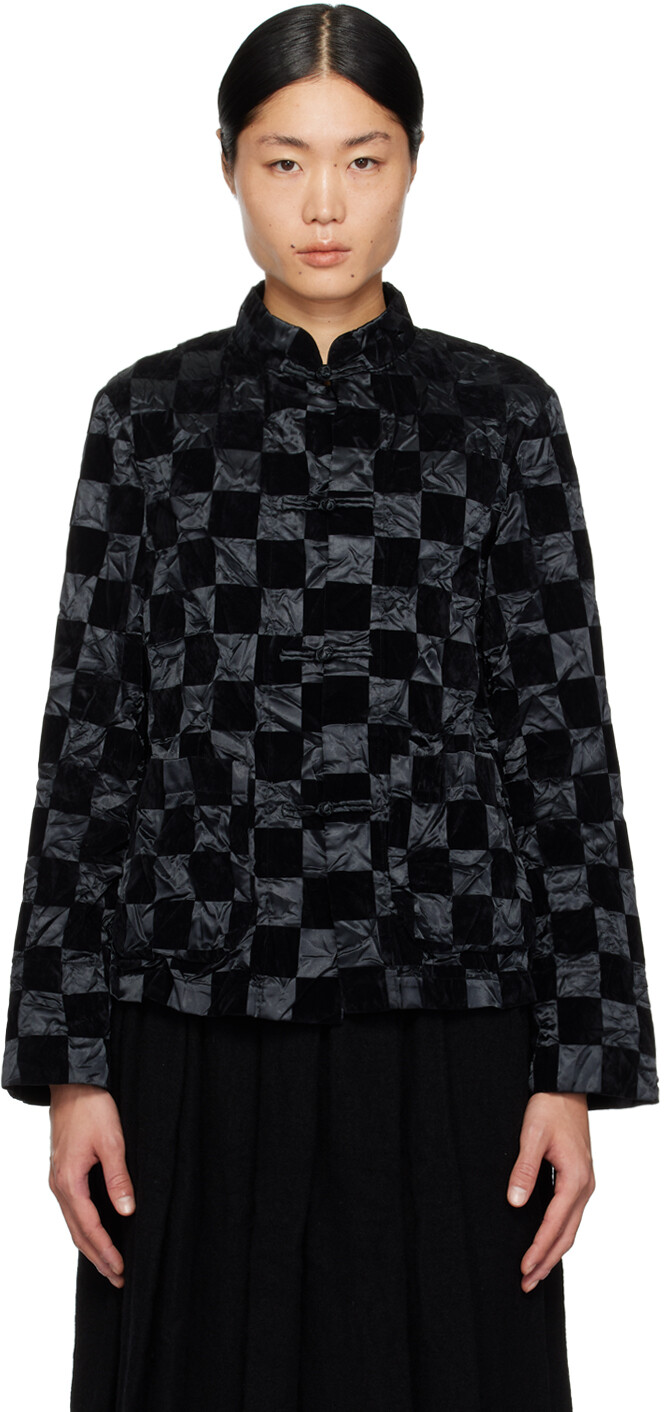 

Черный пиджак в клетку Comme Des Garcons