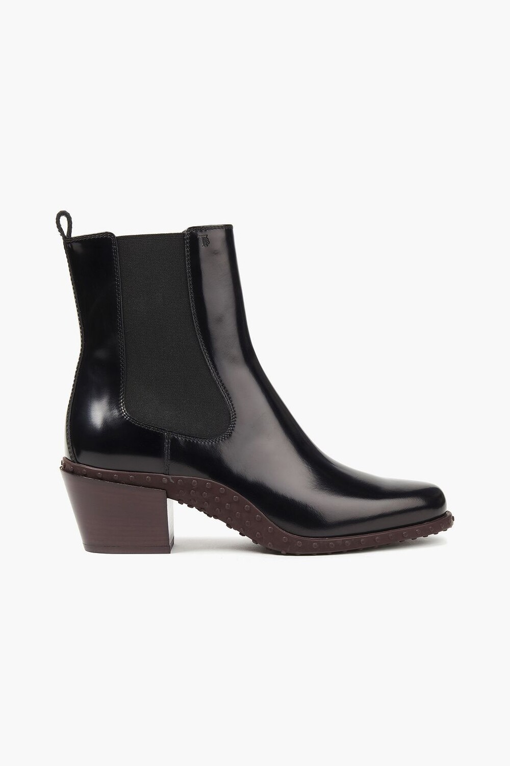 

Ботильоны из глянцевой кожи TOD'S, черный