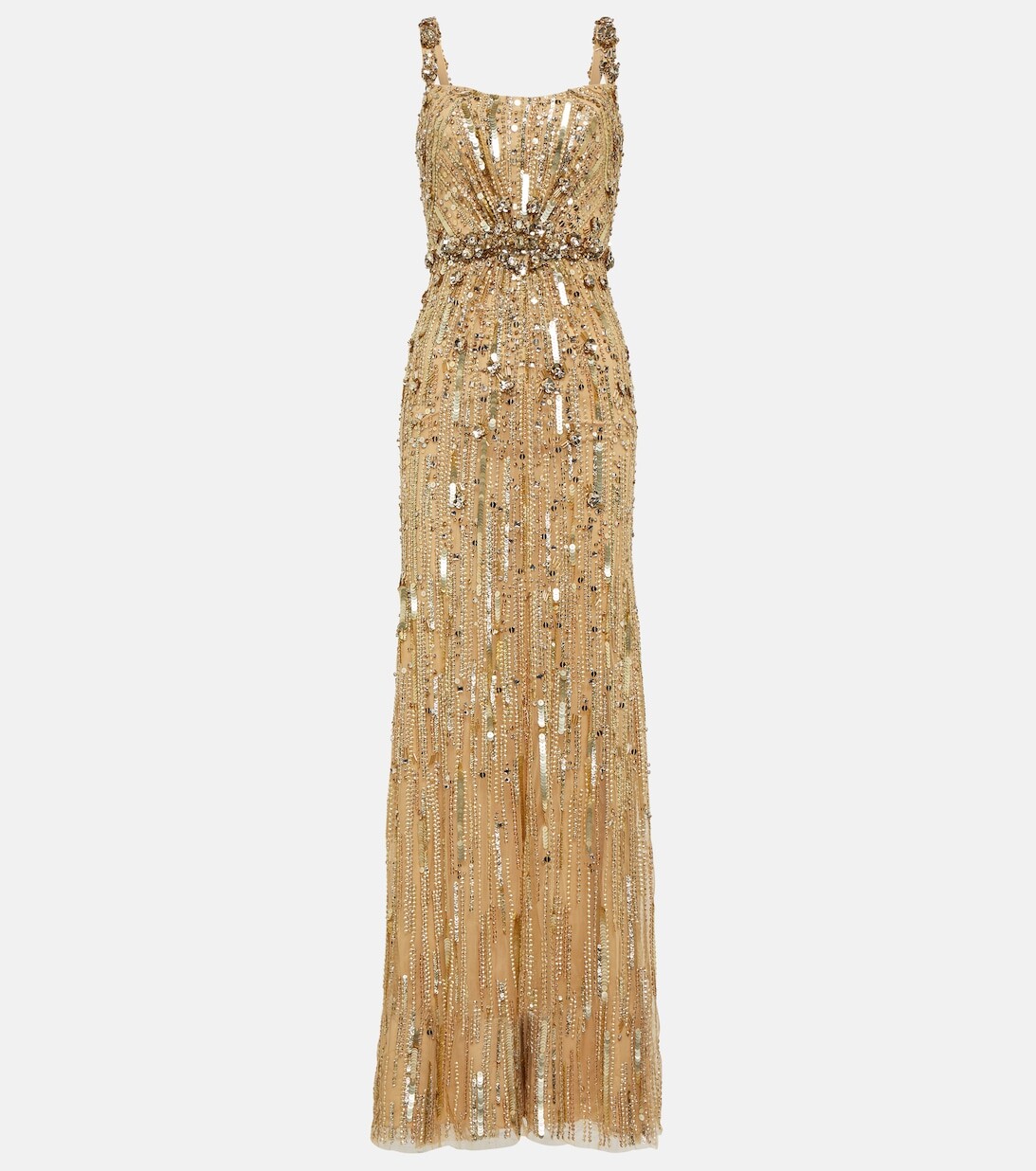 

Украшенное платье JENNY PACKHAM, золотой