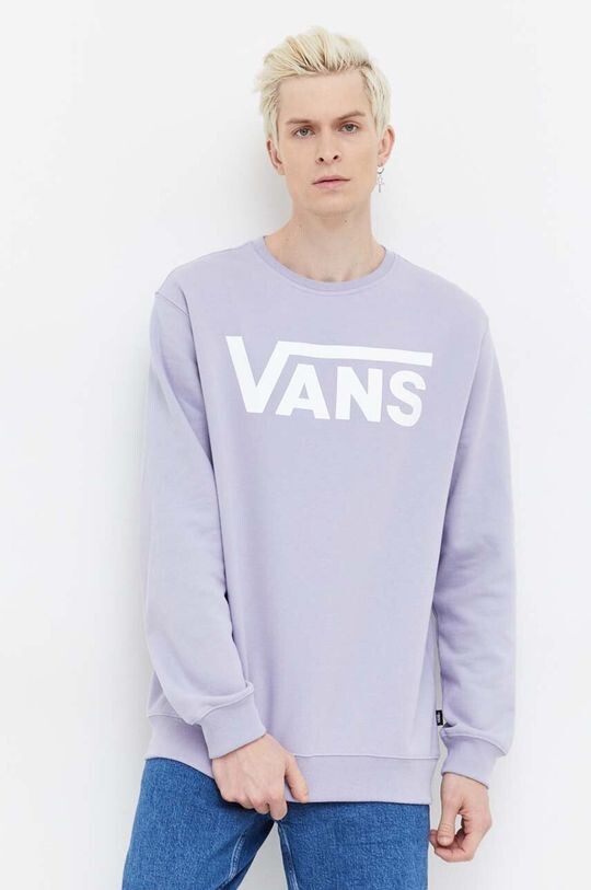

Хлопковая толстовка Vans, фиолетовый