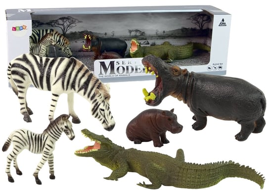 Набор фигурок Африки Дикие животные Бегемот Зебры Lean Toys lego duplo дикие животные африки набор игрушек с фигурками животных