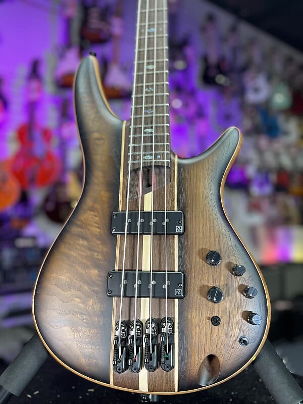 

Басс гитара Ibanez Premium SR1350B 4-string Bass Guitar - Dual Mocha Burst Flat Auth Dealer Free Ship! 879 GET PLEK’D!