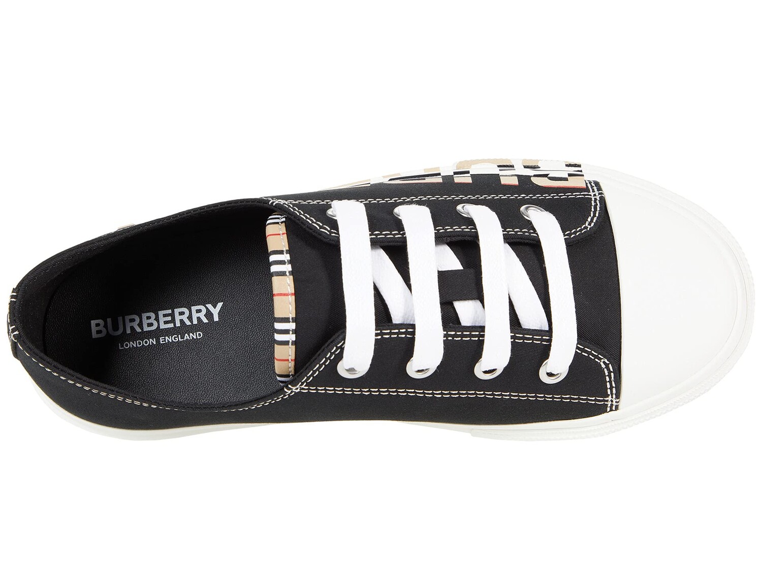 

Кроссовки Burberry Kids Mini Larkhall IS (Toddler/Little Kid), черный