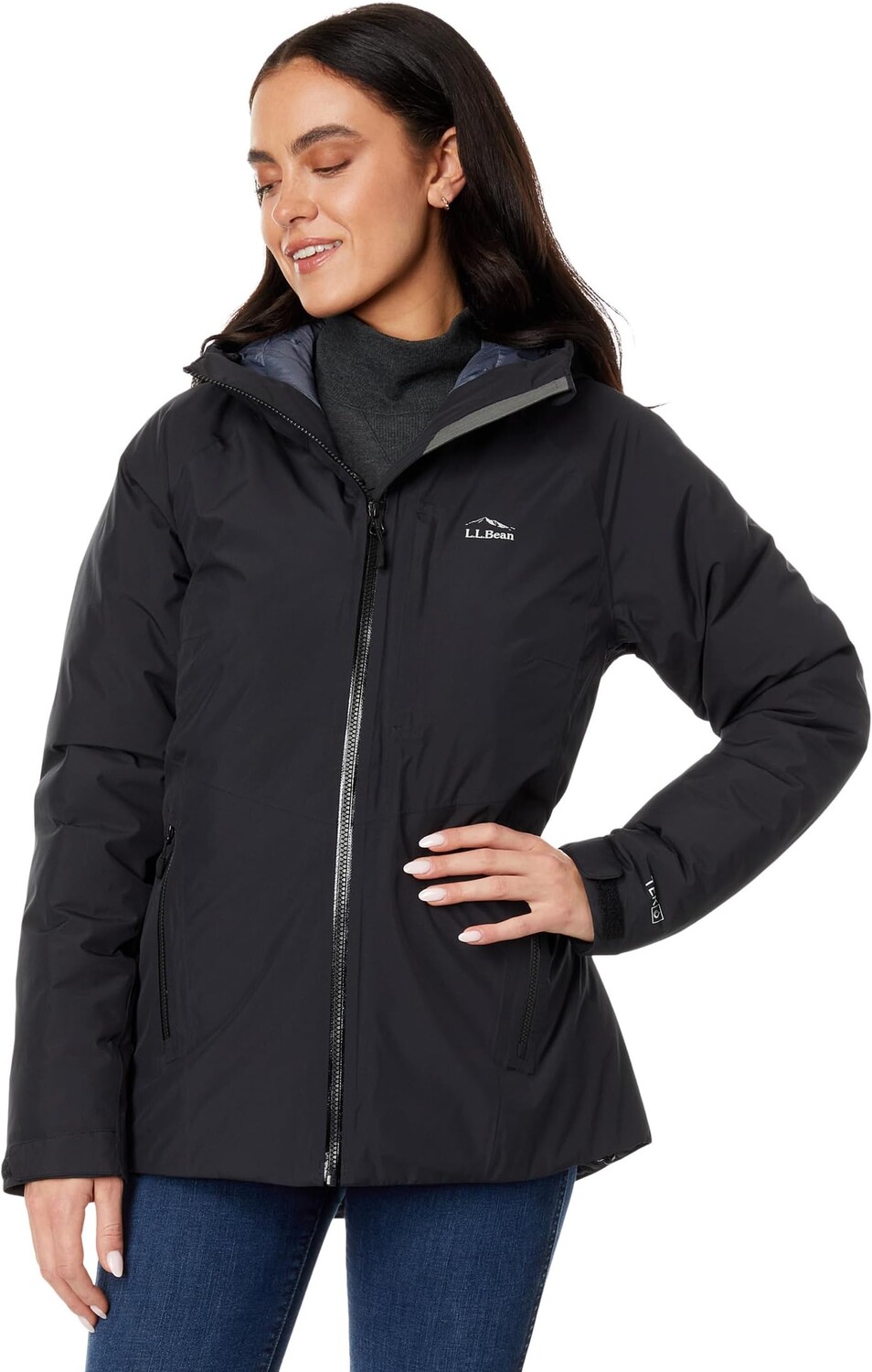 

Куртка L.L.Bean Waterproof Ultralight Down Jacket, черный