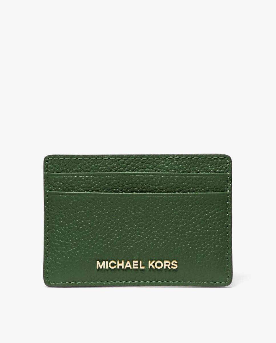 

Женская визитница из зеленой кожи Michael Michael Kors, зеленый