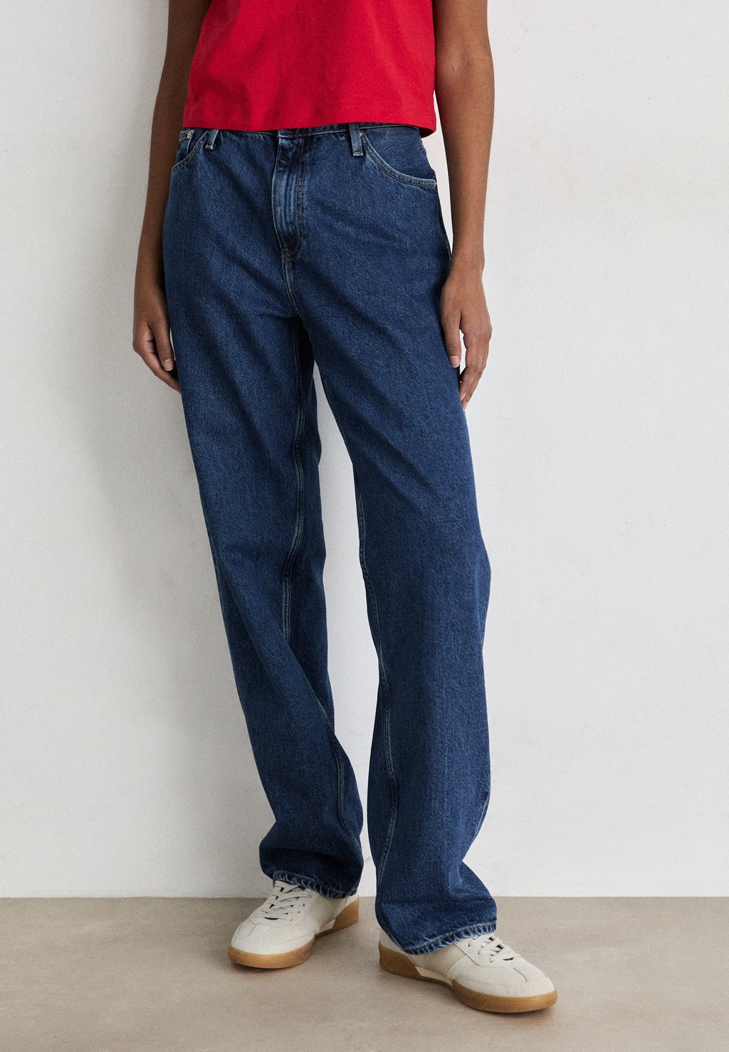 Прямые джинсы Calvin Klein Jeans, темно-синий