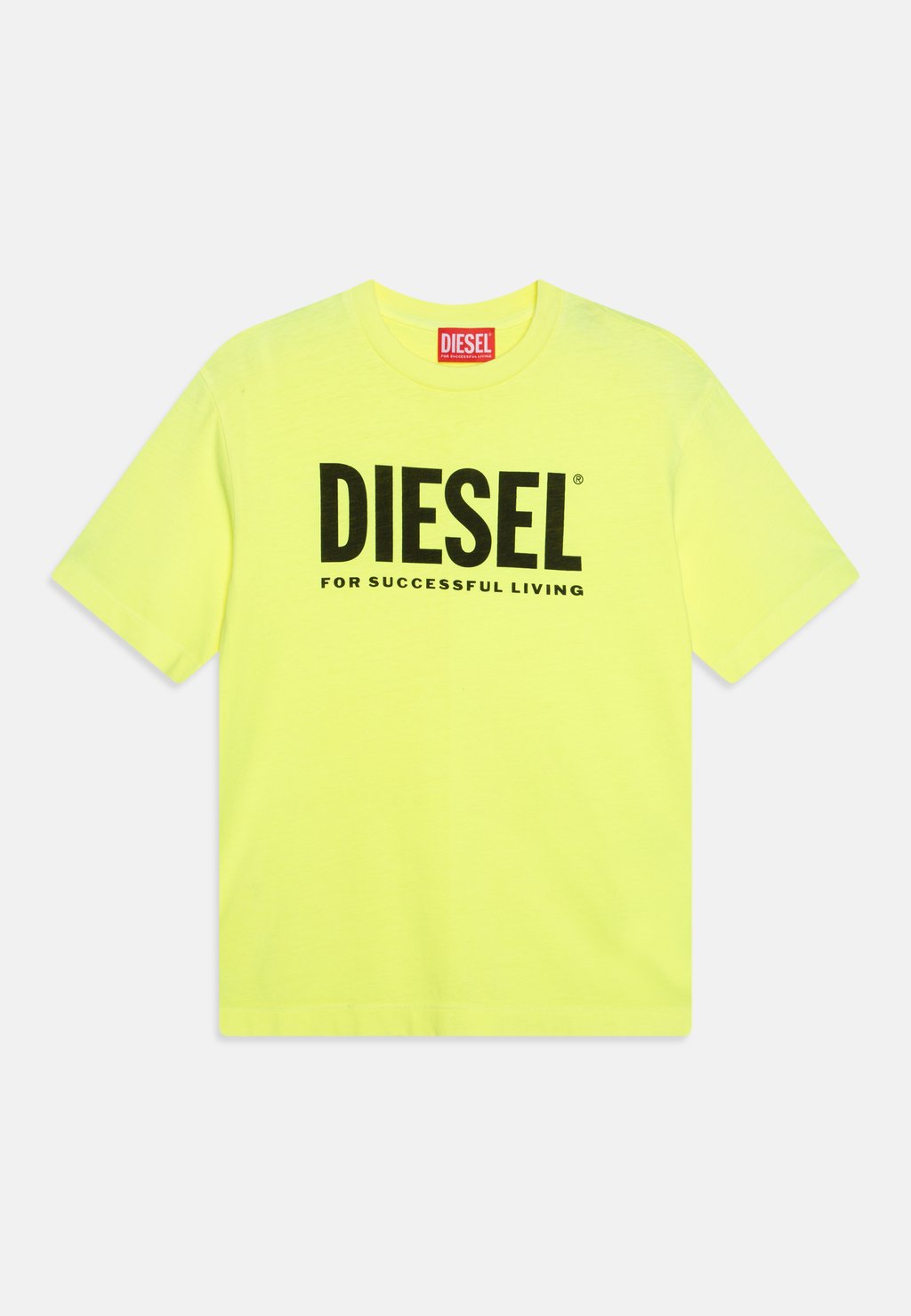 Футболка с принтом TNUCI OVER UNISEX Diesel, цвет fluo yellow