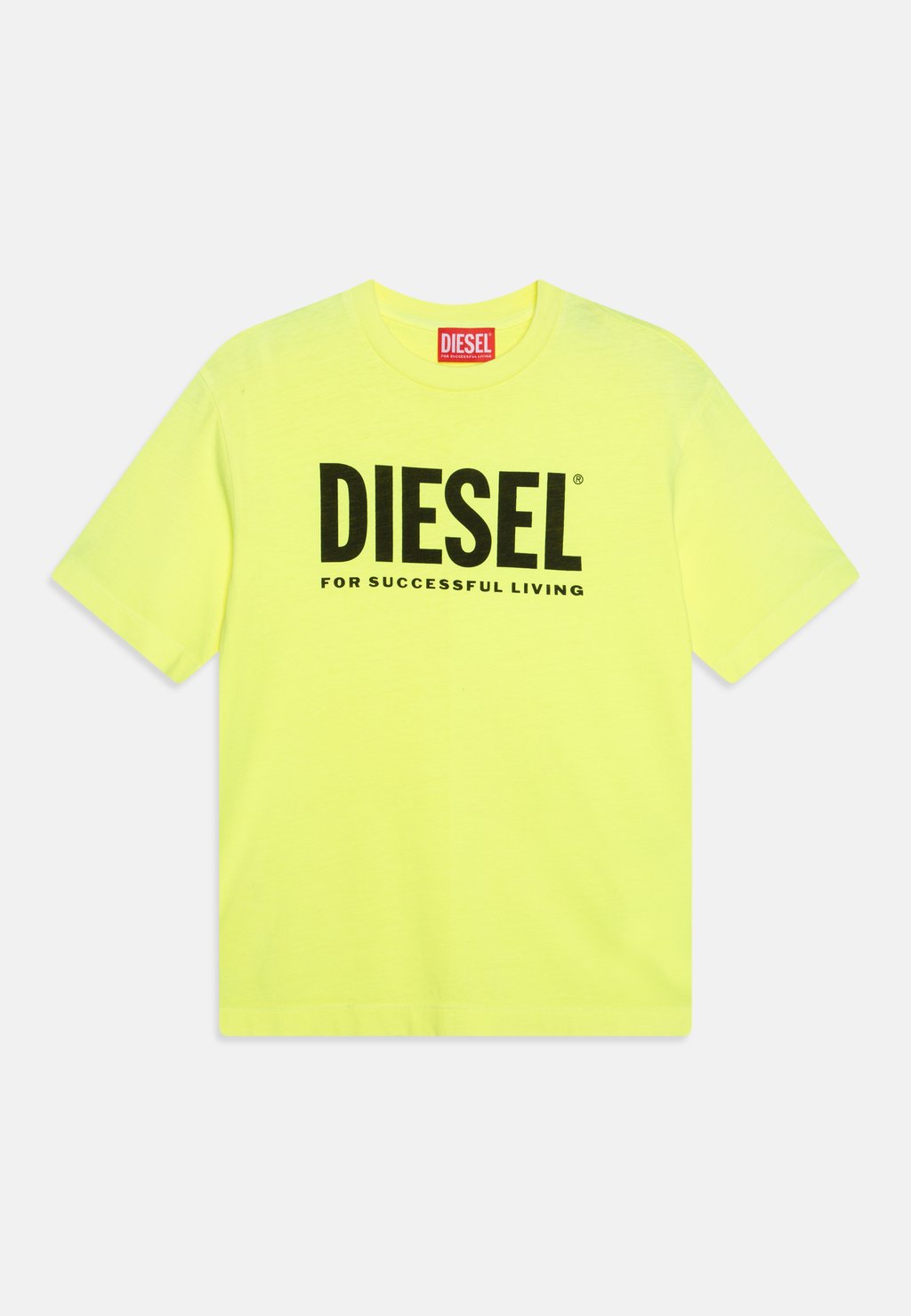 

Футболка с принтом TNUCI OVER UNISEX Diesel, цвет fluo yellow