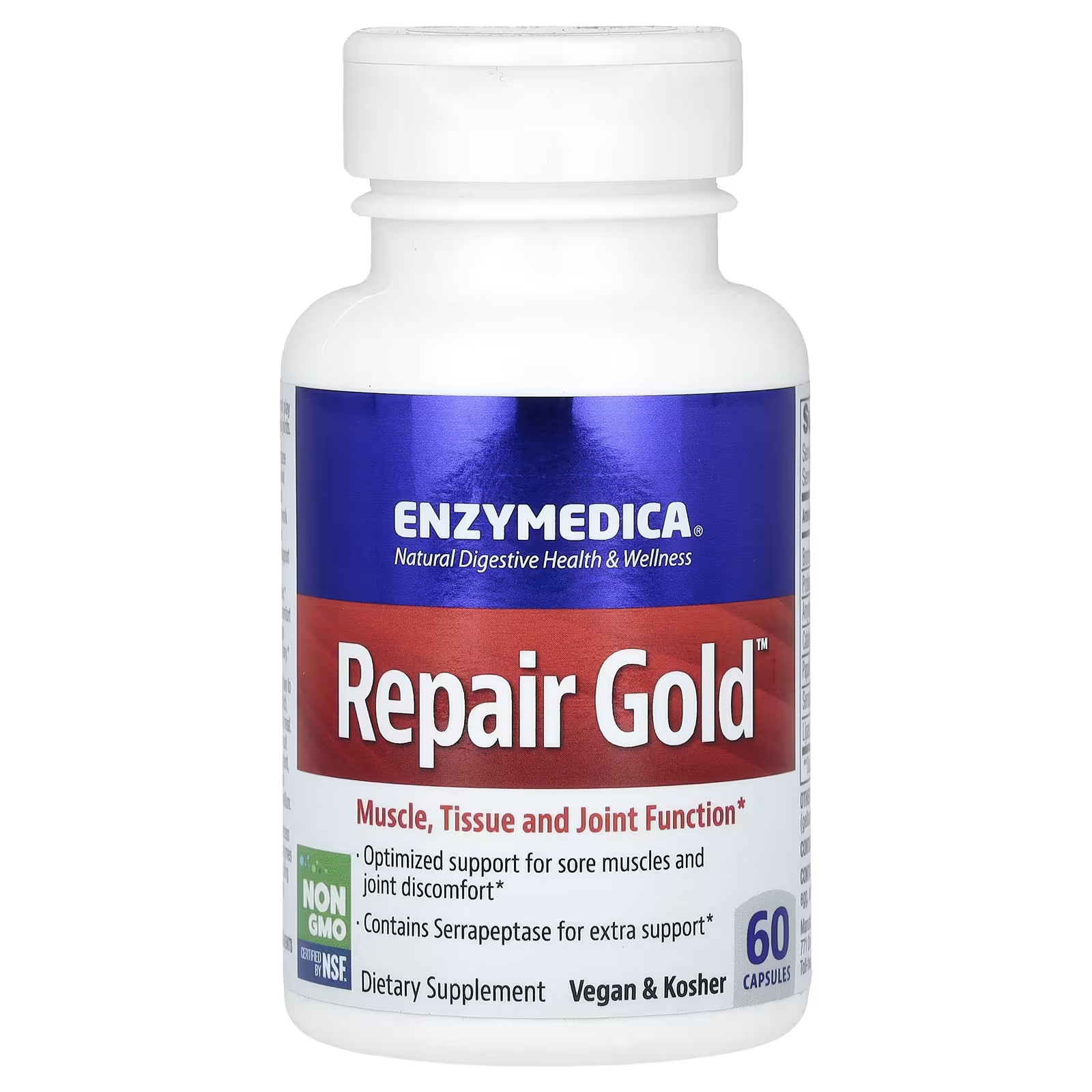 Пищевая добавка Enzymedica Repair Gold, 60 капсул enzymedica repair gold для восстановления мышц тканей и суставов 30 капсул