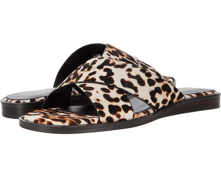 

Сандалии J.Crew Wide Cross Trap Ingrid Sandal, цвет Ivory Leopard Haircalf