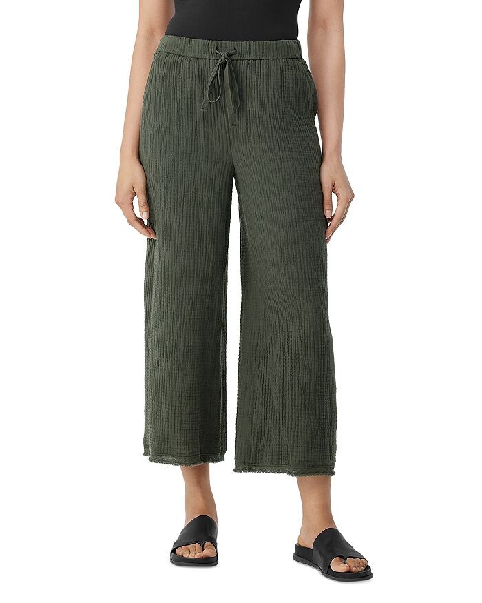 

Укороченные широкие брюки из органического хлопка Eileen Fisher