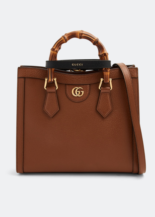 Сумка-тоут Gucci Diana Small, коричневый сумка тоут pola повседневная внутренний карман регулируемый ремень коричневый
