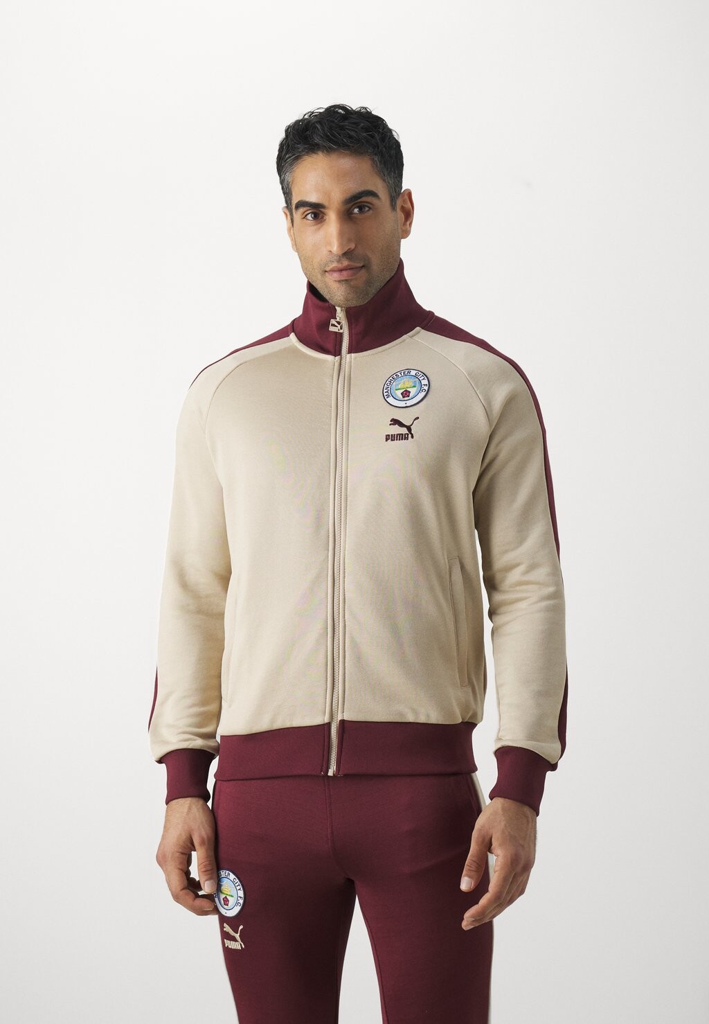 Куртка MANCHESTER CITY FTBLHERITAGE TRACK JACKET Puma, цвет granola/aubergine