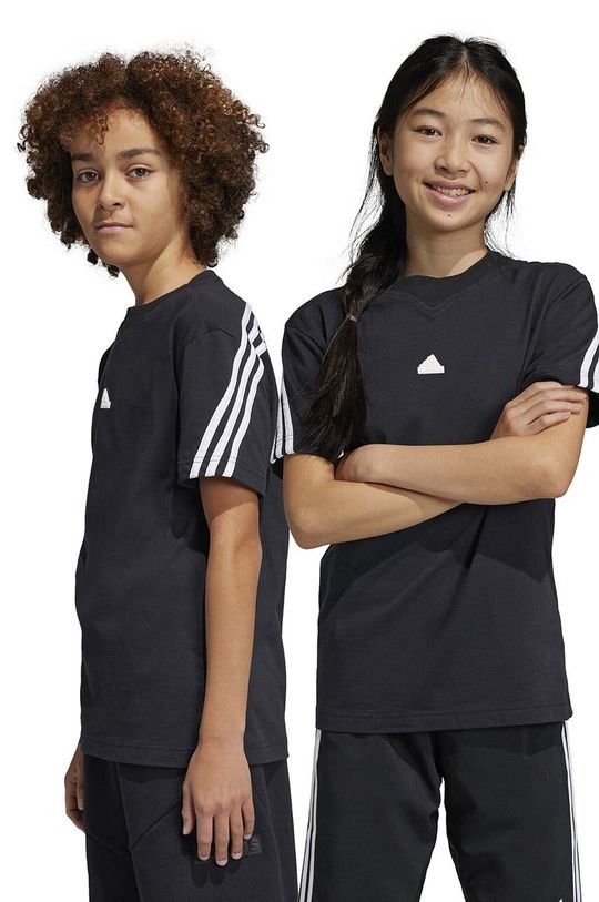 Детская хлопковая футболка U FI 3S adidas, черный