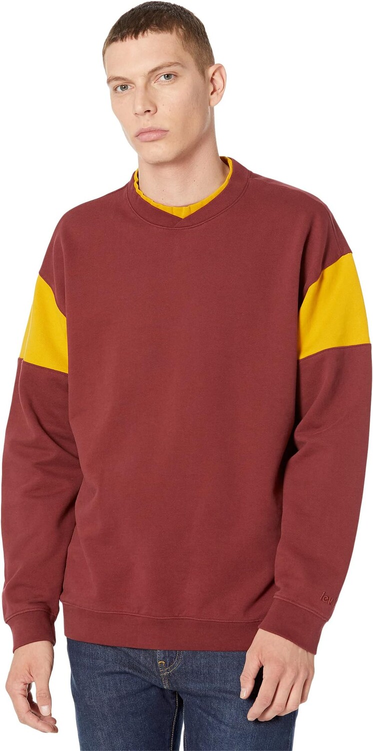 

Толстовка Levi's Premium Varsity Crew Neck, цвет Vintage Port