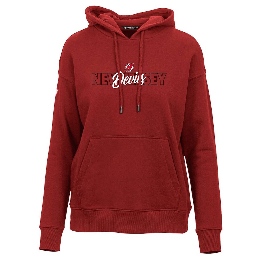 

Пуловер с капюшоном Levelwear New Jersey Devils, красный