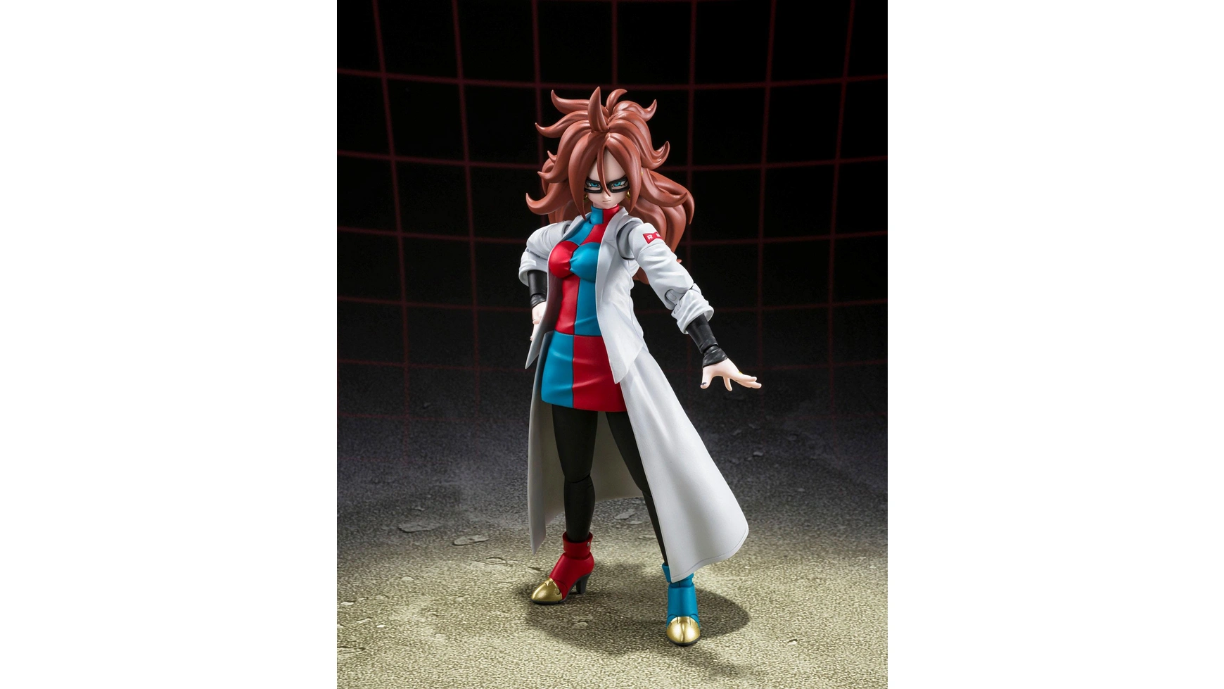 Dragon Ball FighterZ СХ Фигурка Figuarts Android 21 (лабораторный халат), 15 см, аниме-фигурка фигурка tamashii nations the falcon