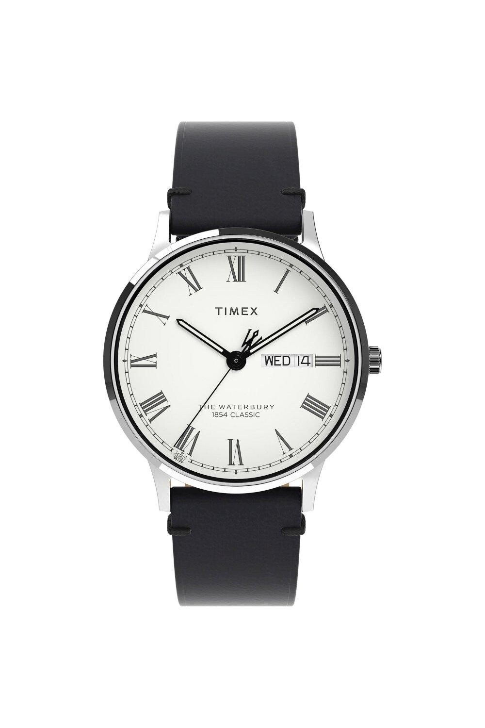 

Классические аналоговые часы Waterbury Classic из нержавеющей стали - Tw2W15000 Timex, белый