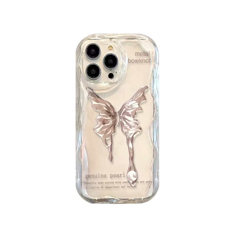 

Чехол для телефона Taowantong Tao Wantong, New Cream Shell - Transparent - Metal Butterfly