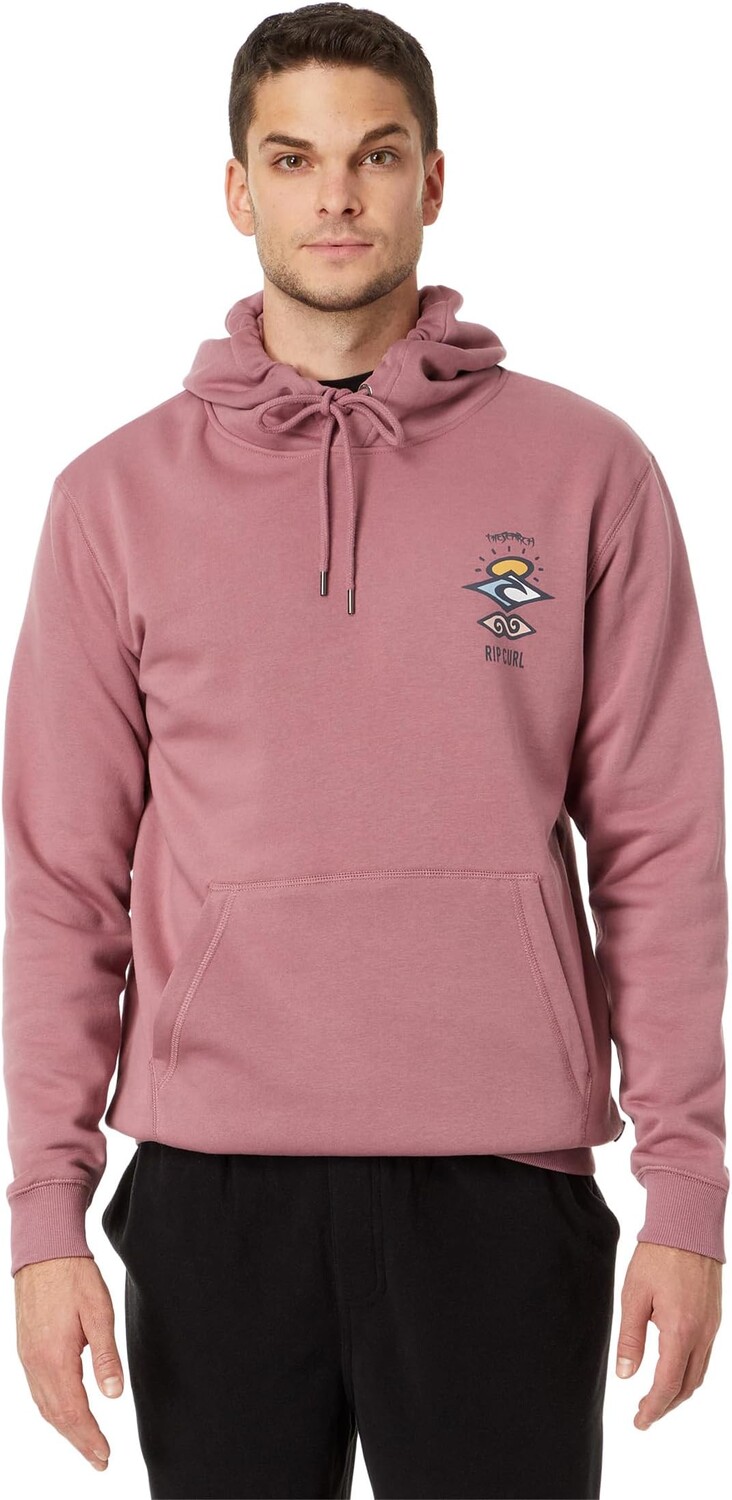 

Пуловер с капюшоном со значком поиска Rip Curl, лиловый, Розовый