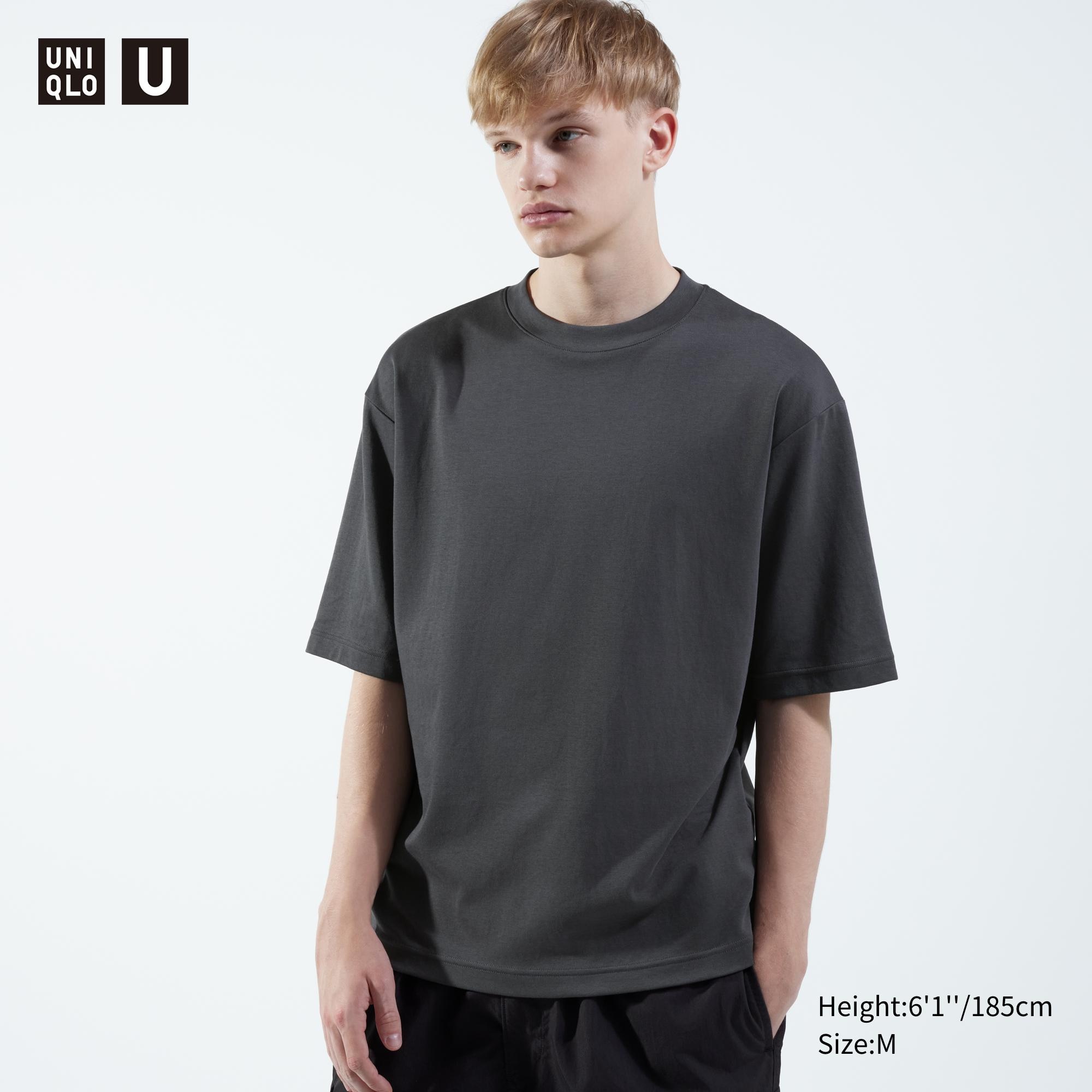 

Футболка оверсайз Uniqlo AIRism, серый