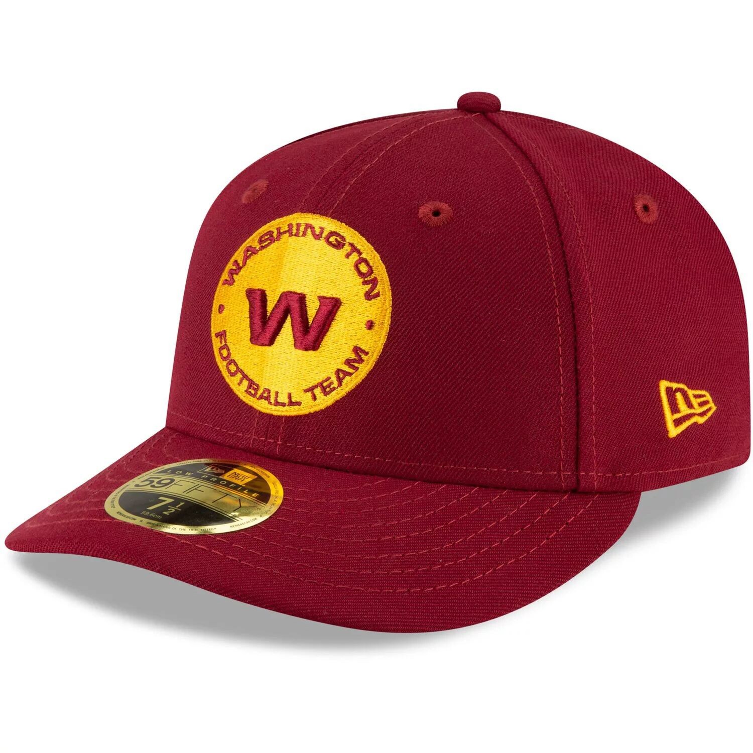 

Мужская облегающая шляпа New Era бордового цвета Washington Football Team Circle Essential 59FIFTY