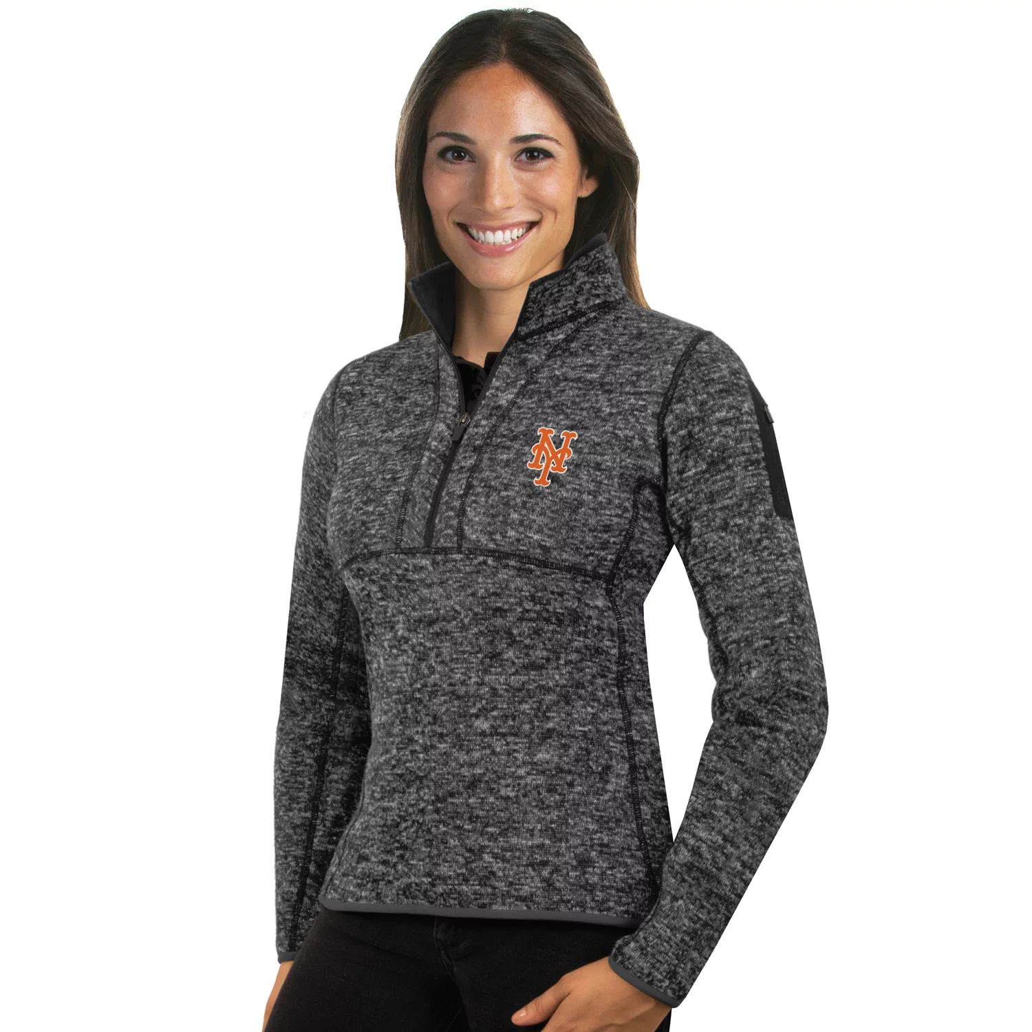 Женский пуловер среднего веса Antigua New York Mets Fortune Antigua цена и фото